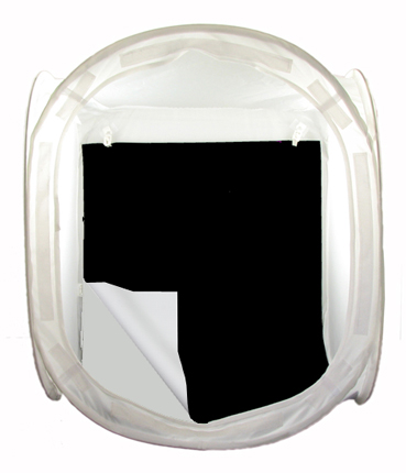 EZcube Reversible white and black flexible vinyl background