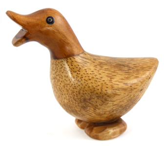 Photo of a wooden duck