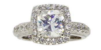 Diamond Ring photographed with Diamond Dazzler LED Bulb