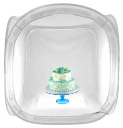 EZcube with cake stand