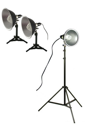 2 tabletop lights and sparkler light 